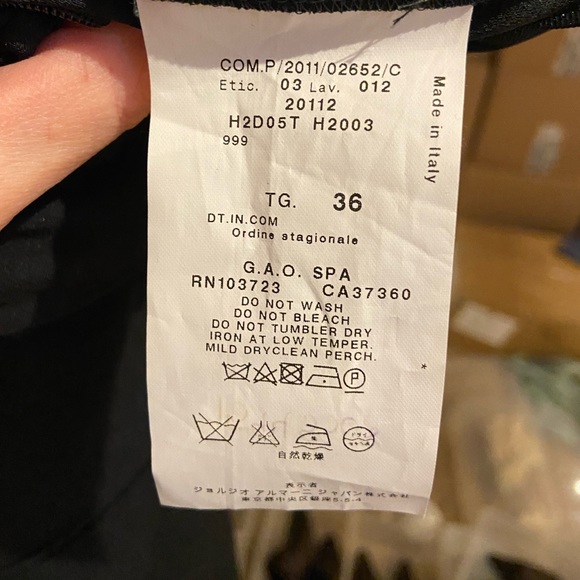 NEW EMPORIO ARMANI STRAPLESS STRAIGHT-LEG JUMPSUIT US:4 - Picture 17 of 17